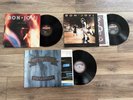 Bon Jovi (3) LP Vinyl Record LOT- New Jersey, Self Titled, 7800 Fahrenheit