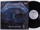 METALLICA Ride The Lightning MEGAFORCE LP NM/VG++ 1st press 
