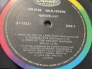 CANADIAN TEXTURED SLEEVE CAPITOL RAINBOW LABEL Iron Maiden POWERSLAVE LP Vinyl
