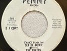 THE CHEERS I'm Not Ready To Settle Down / Mighty Mighty Lover Penny Soul 45 HEAR