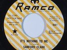 Rockabilly 45 SANFORD CLARK It's Nothing To Me/Calling All Hearts on Ramco NM