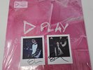 DOUBLE SIGNED  Ed Sheeran - Play  Pink Vinyl Record With TWO Polaroid Photos