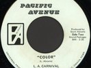 L.A. CARNIVAL Color / Blind Man 45 Pacific Avenue Rare 1971 Nebraska Funk