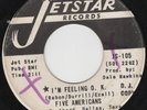 Five Americans '65 Texas Garage DJ 45 I'm Feeling OK/Slippin & Slidin RARE VG-
