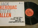 Jack Kerouac Steve Allen Poetry For The Beat Generation HANOVER 5000 LP 1959 MON