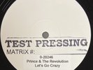 PRINCE & REVOLUTION Let's Go Crazy 2016 Optimal Test Pressing 12