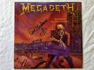 MEGADETH SIGNED PEACE SELLS VINYL LP BY DAVE MUSTAINE