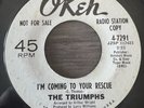 RARE Northern Soul 45 - The Triumphs - I'm Coming To Your Rescue Okeh PROMO
