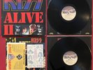 KISS ALIVE II 2 LP +TATTOOS BOOKLET & MERCH FORM (1977) ORIG 1ST PRESS NBLP 7076