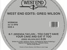 Greg Wilson – West End Edits [New not Sealed] 12