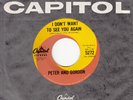 Peter and Gordon: I Don't Want to See You Again -Capitol Canada 5272 1964 MONO
