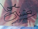 Signed Olivia Newton John The Rumour Autographed Australian Promo Card  Vinyl LP