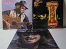 3 Hank Williams, Jr. LP's - Greatest Hits - Major Moves - Montana Cafe