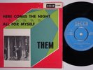 THEM Here Comes The Night RARE Sweden 45 garage beat swedish Van Morrison HEAR