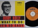 BUDDY HOLLY What To Do  Sweden 45 It's So Easy ROCKABILLY swedish HEAR