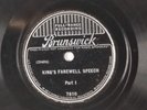 Brunswick 78 RPM King Edward VII Farewell Speech 7810  Abdication Parts 1 & 2