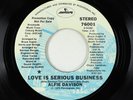 70s Soul Disco 45 - Alfie Davison - Love Is Serious Business - Mercury - promo