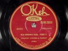 78 RPM --  Fiddlin' Powers & Family, Okeh 45154 