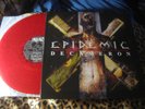 EPIDEMIC decameron  RED VINYL LP 2017 atheist nocturnus hellwitch