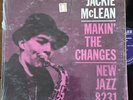 Jackie McLean Makin’ The Changes EX  1963 Mono RVG Prestige New Jazz lp