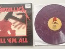Metallica Kill Em All PURPLE MARBLED coloured vinyl LP splatter record