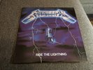 Metallica Ride the Lightning Vinyl 1984 Elektra/Asylum VG+/EX