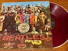 Beatles SGT PEPPER'S LONELY HEARTS CLUB Japan RED colored vinyl LP Odeon OP-8163