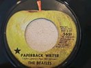 The Beatles 45 Black Star Paperback Writer/Rain Apple Los Angeles Pressing Rock