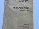 Frank Zappa Lead Sheet to The Black Page #1