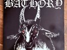BATHORY - S/T LP - PROMO - COMBAT - MX 8050 - INSERT - WHITE GOAT RED EYES