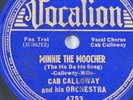 Cab Calloway St. Louis blues/Minnie the Moocher Vocalion label
