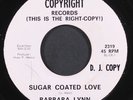 BARBARA LYNN: sugar coated love / nice and easy COPYRIGHT 7