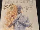 Megadeth SIGNED GOLD Self Titled Vinyl LP SURPRISE ME 32/49 JSA AUTHENTICATION