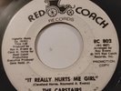 The Carstairs It Really Hurts Me Girl Red Coach White Promo 1973  Floor Filler