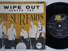 SURFARIS Wipe Out RARE Sweden 45 BROWN VARIANT surf SWEDISH Frank Zappa HEAR
