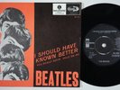 BEATLES I Should Have Known Better LIGHT RED VARIANT Sweden 45 swedish LISTEN