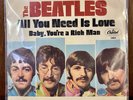 Vintage The Beatles All You Need Is Love 45 Picture Sleeve USA Great Condition