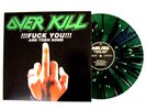 OVERKILL FUCK YOU  AND THEN SOME LP (2) SPLATTER VINYL THRASH METAL