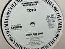 TOTO “Hold the Line” 1978 PROMO 12 inch Vinyl Single 33RPM Columbia (FM Version)