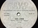 PAUL SIMON Under African Skies/I Know What I Know STERLING 2x 1-sided ACETATES