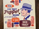 Rare Dick Tracy 1961 Ideal Toy Record Flexi Single Puppet Hemlock Holmes