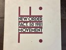 NEW ORDER 'Movement FACT. 50' 1981 U.S. 1st Press W/FACTORY LOGO INNER SLEEVE NM