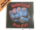 Motorhead  Iron Fist LP Album vinyl record limited Blue swirl reissue 2022 metal