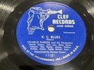 Clef 78 RPM Charlie Parker w/ Miles Davis - KC Blues 11101 E- Jazz