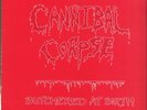 Cannibal Corpse Butchered At Birth LP vinyl UK Metal Blade 1991 with inner