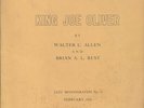 KING JOE OLIVER-Walter Allen/Brian Rust-softcover