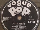 RARE 1959 SIDNEY BECHET PETITE FLEUR 78RPM VOGUE POP V. 9141