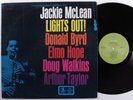 JACKIE MCLEAN Lights Out  PRESTIGE LP VG+ p
