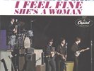 BEATLES--PICTURE SLEEVE  + 45--(I FEEL FINE)--PS--PIC--SLV