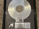 Sting Platinum Award for “Nothing Like The Sun”